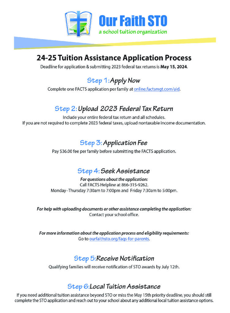 Apply For Tuition Assistance Holy Family Catholic Schools