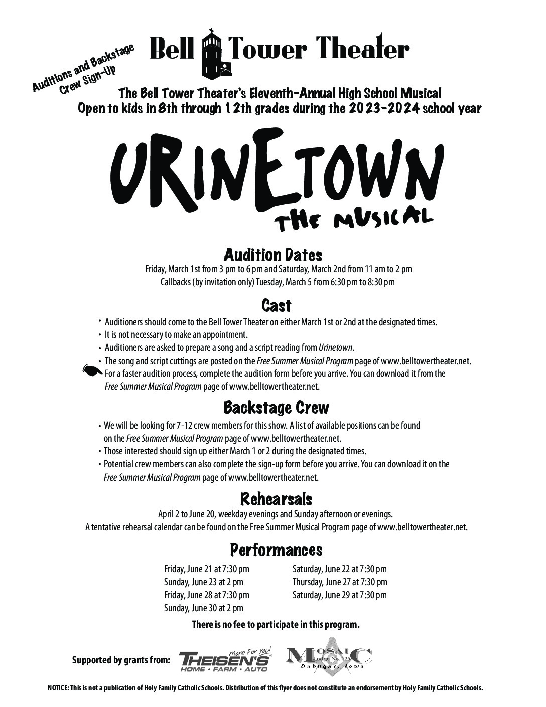 thumbnail of Urinetown_Audition_Flyer_HFCS