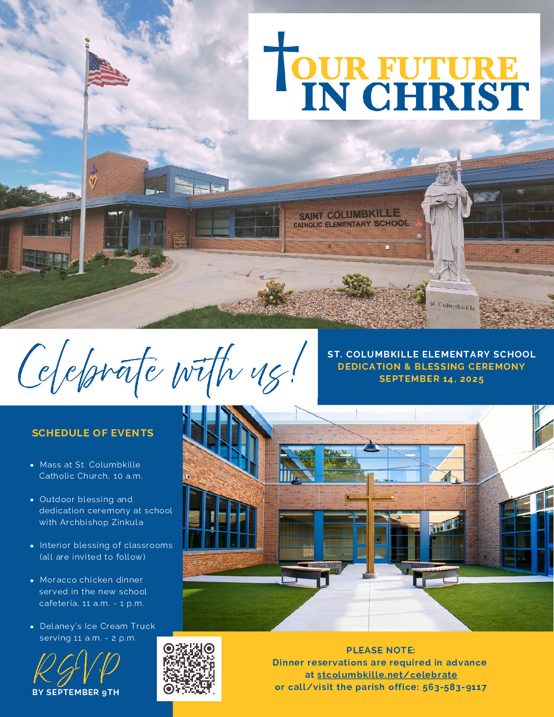 thumbnail of St. Columbkille elementary school dedication & blessing ceremony September 14, 2025