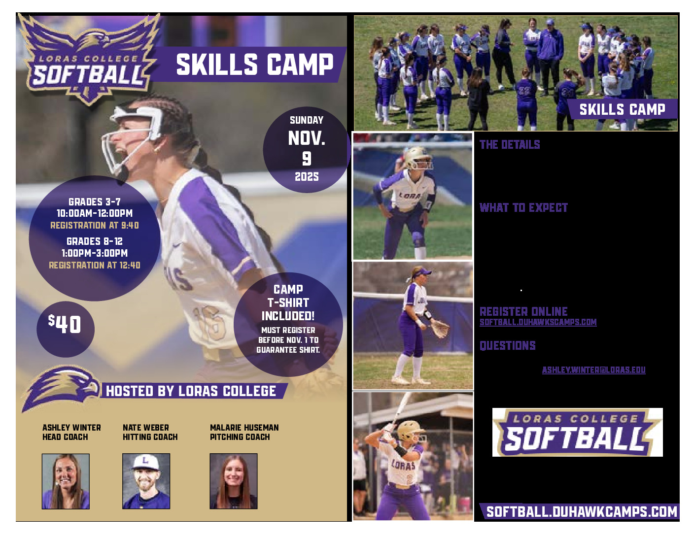 thumbnail of 2025 Softball Skills Camp