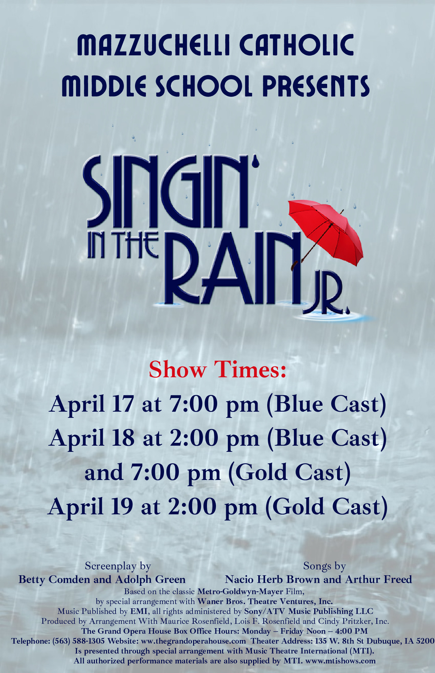 thumbnail of Singin in the rain jr