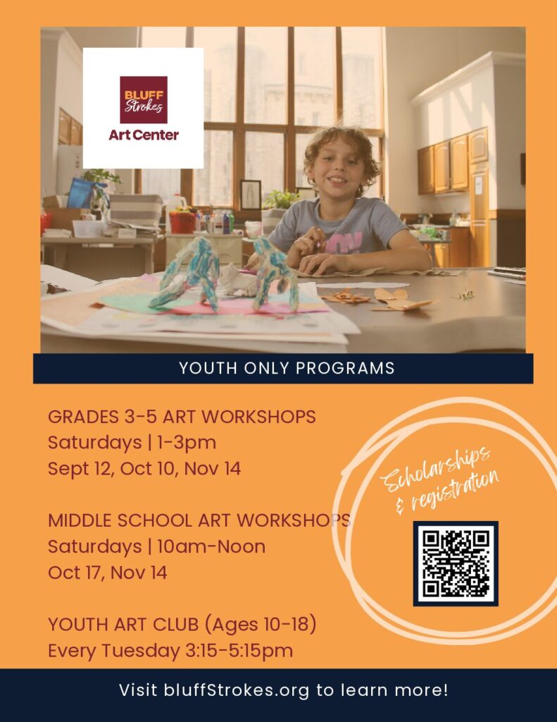 Bluff Strokes Art Center Youth Programming