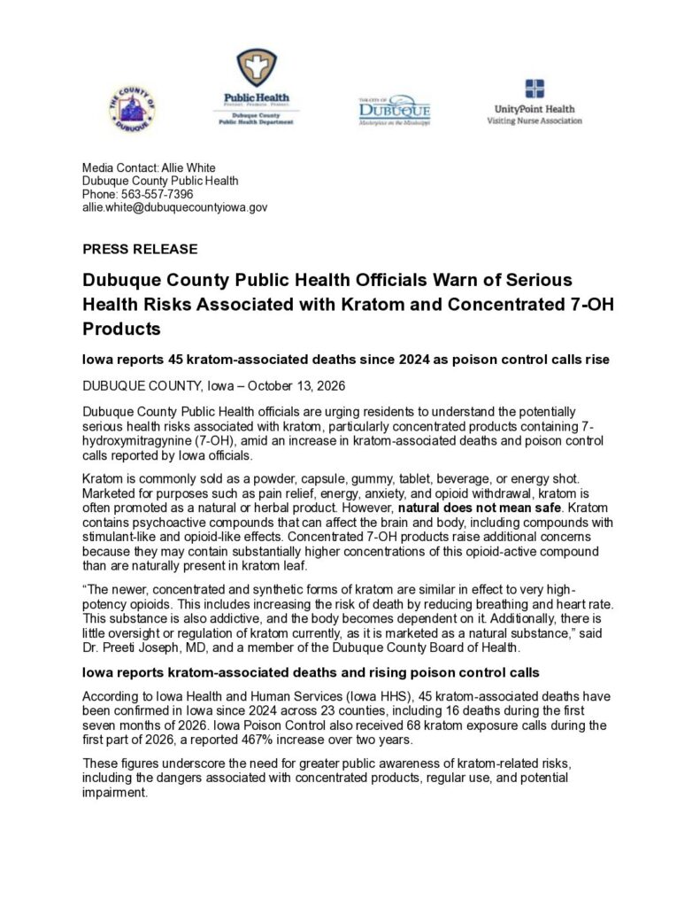 Community Awareness: Kratom Public Health Advisory